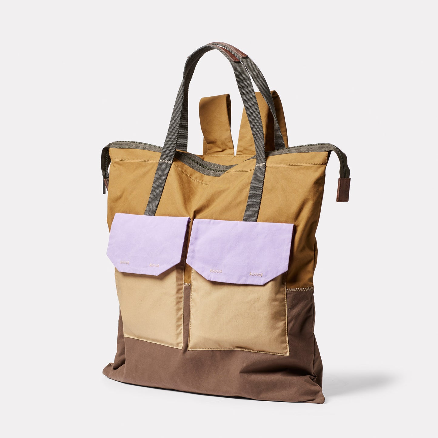 Hank WUW Waxed Cotton Backpack in Meadow