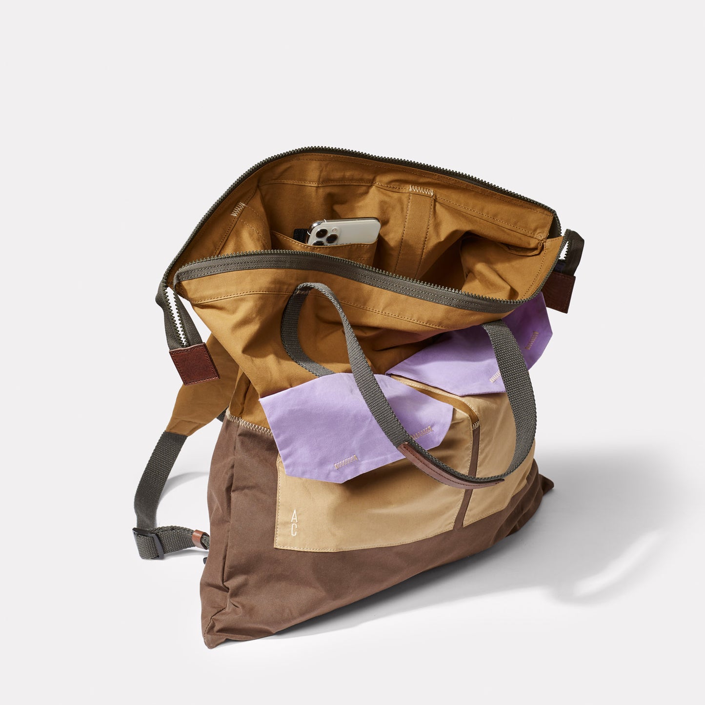 Hank WUW Waxed Cotton Backpack in Meadow