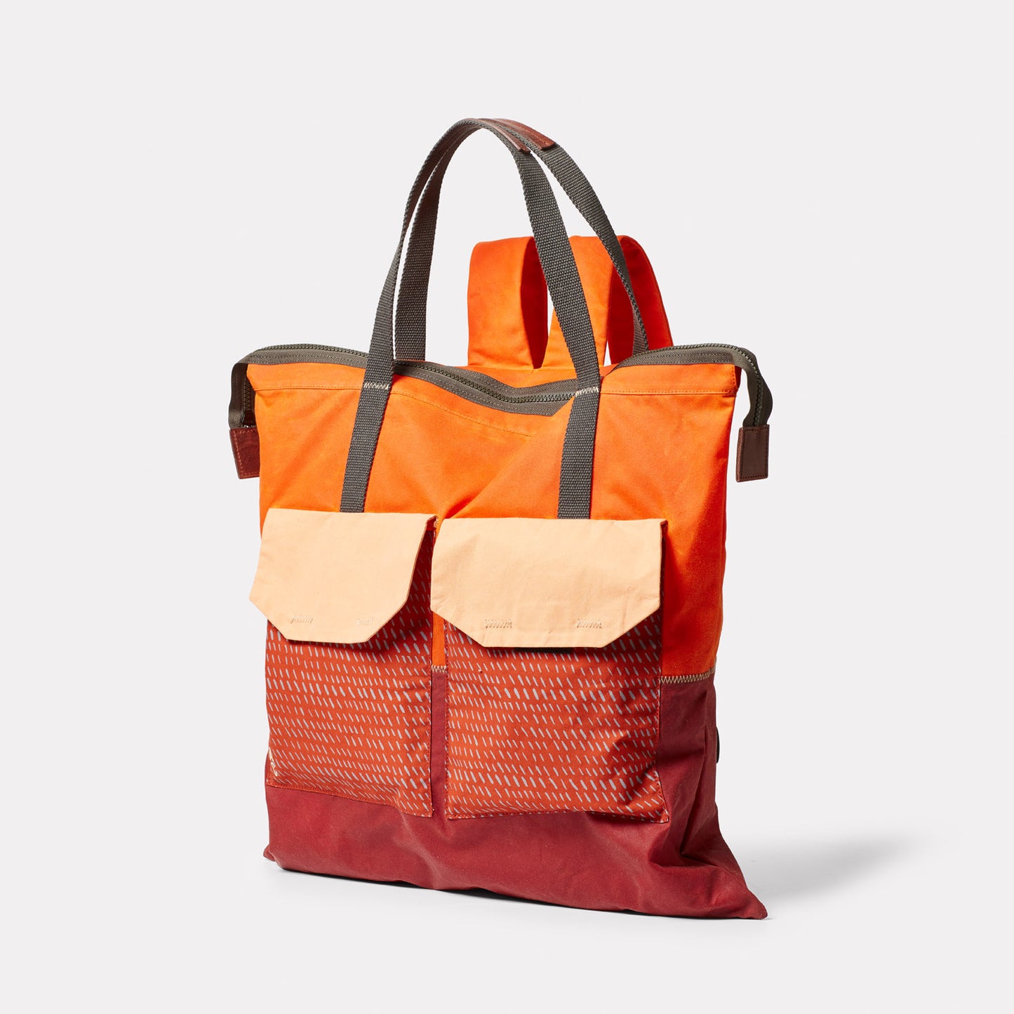 Hank WUW Waxed Cotton Backpack in Earth