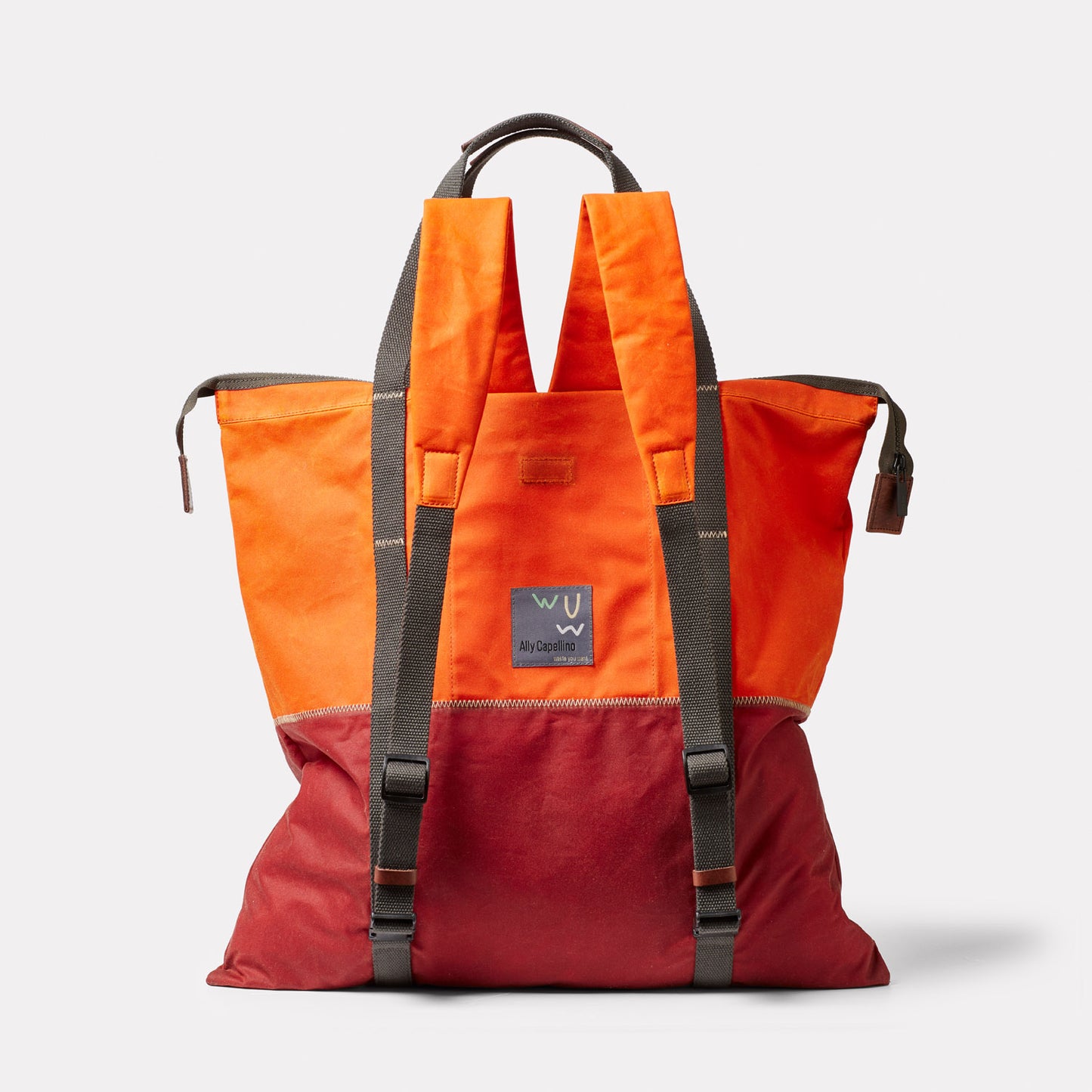 Hank WUW Waxed Cotton Backpack in Earth