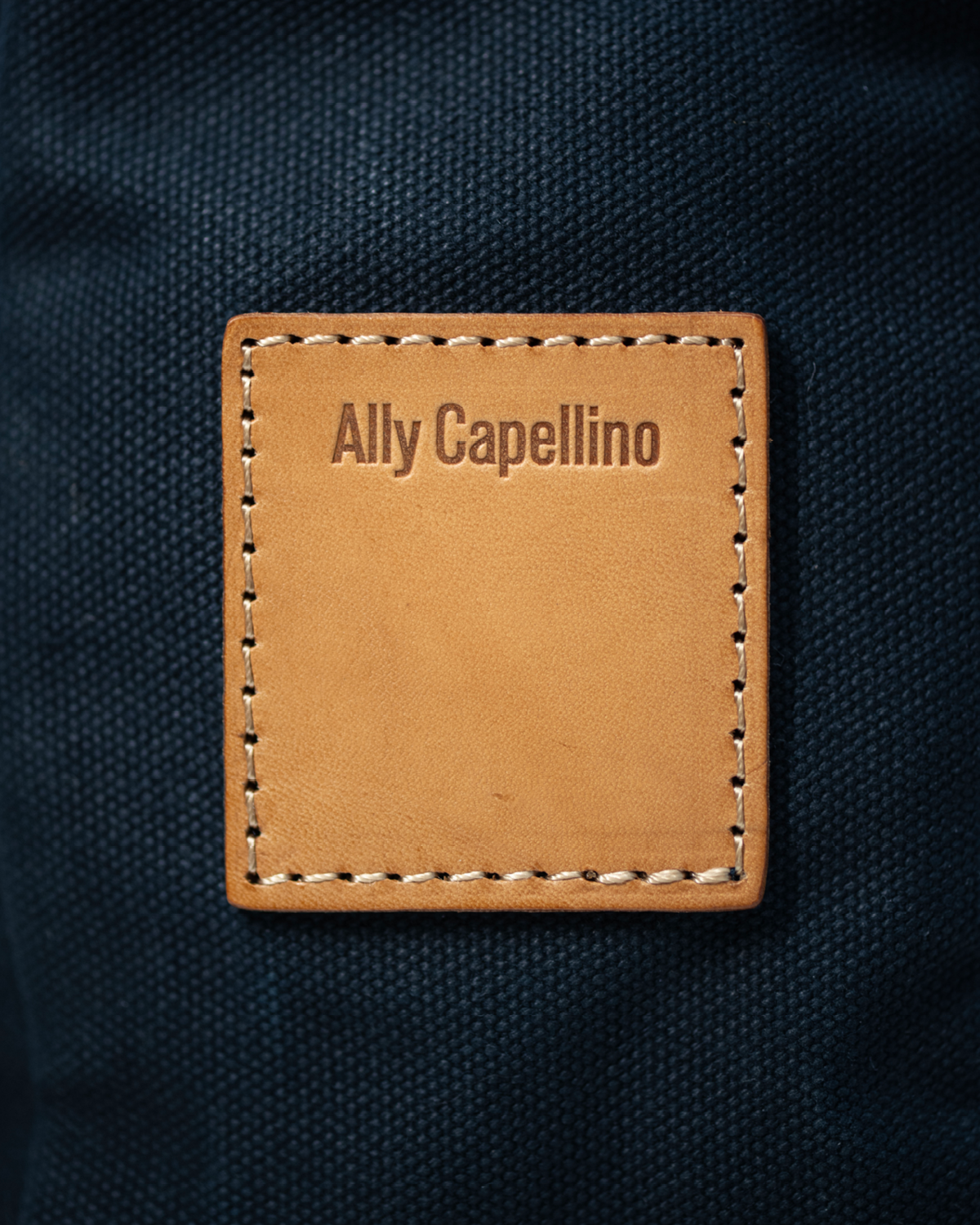 Clement Large Canvas Tote Bag in Navy