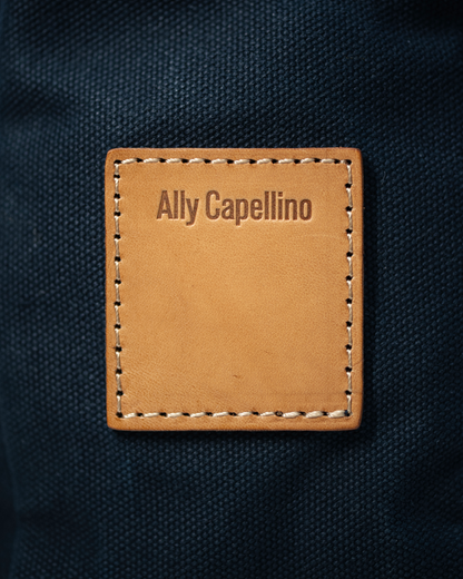 Clement Large Canvas Tote Bag in Navy