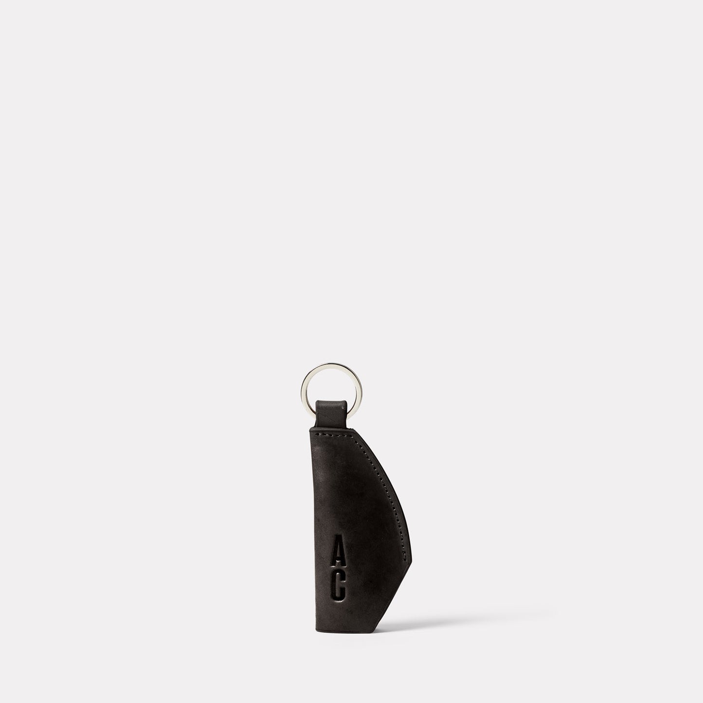 Kenneth Leather Key Fob in Black