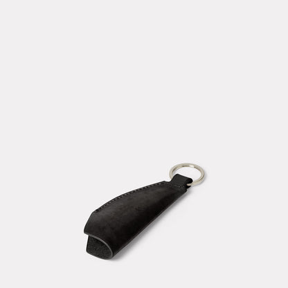 Kenneth Leather Key Fob in Black