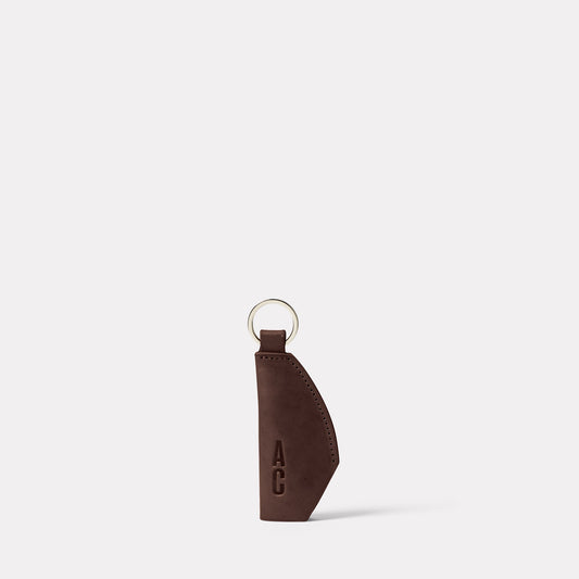 Kenneth Leather Key Fob in Bog