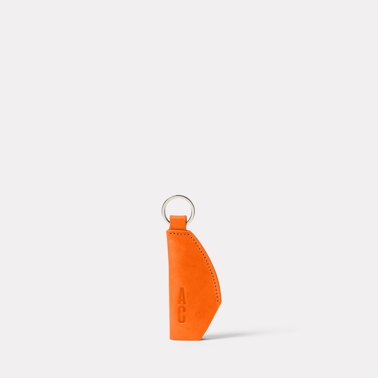 Kenneth Leather Key Fob in Flame