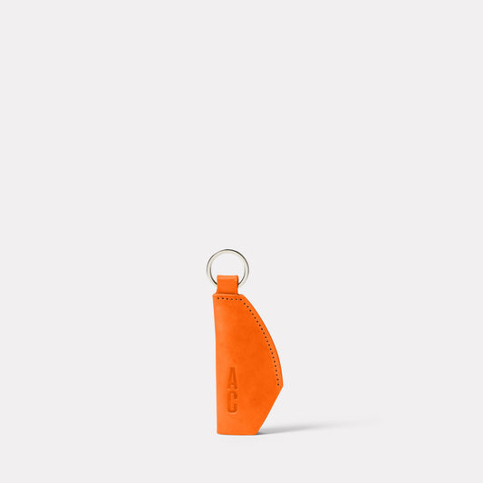 Kenneth Leather Key Fob in Flame