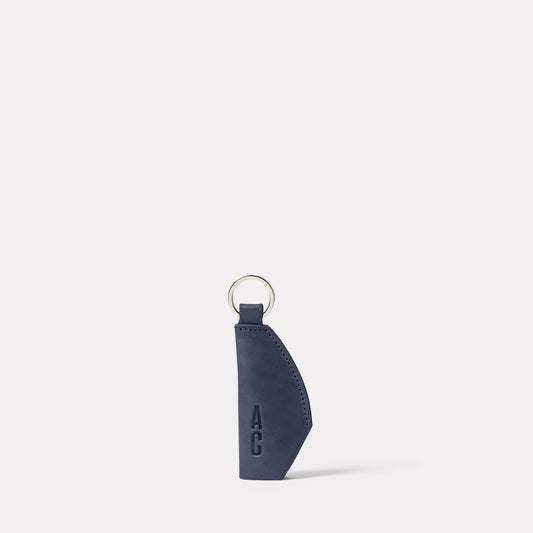Kenneth Leather Key Fob in Teal