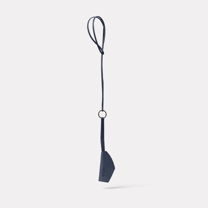 Kevin Leather Key Lanyard in Teal