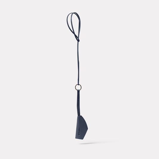 Kevin Leather Key Lanyard in Teal