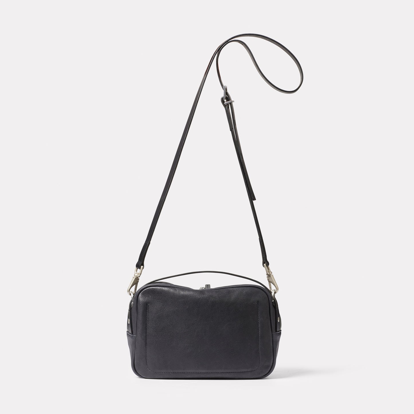 Leila Plus Leather Crossbody Bag in Black