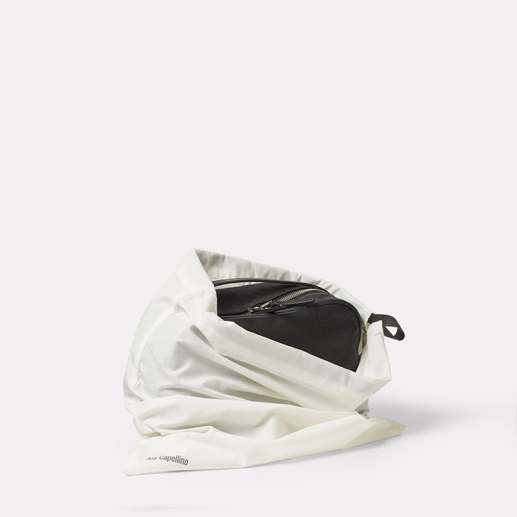 Leila Plus Calvert Leather Crossbody Bag in Black