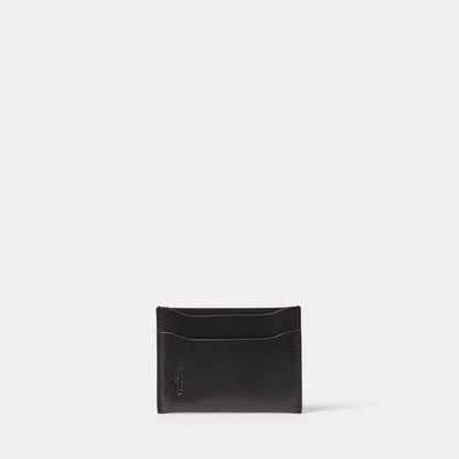 Pete Leather Card Holder in Black
