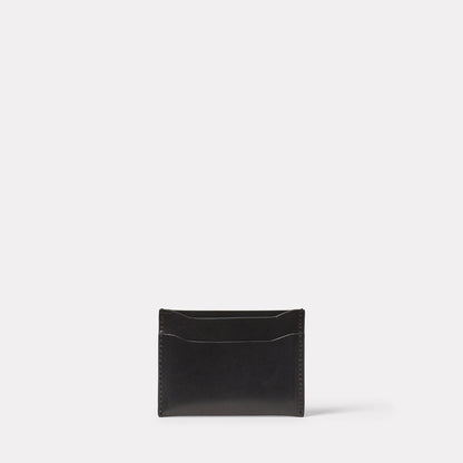 Pete Leather Card Holder in Black