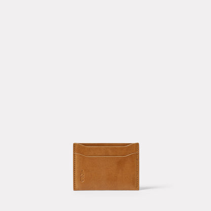 Pete Leather Card Holder in Tan