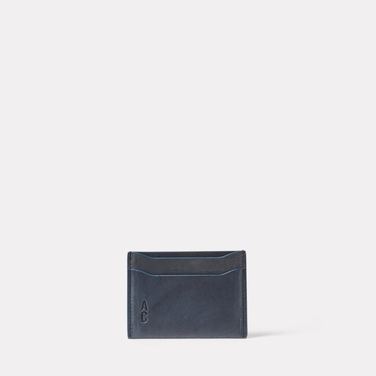 Pete Leather Card Holder in Teal