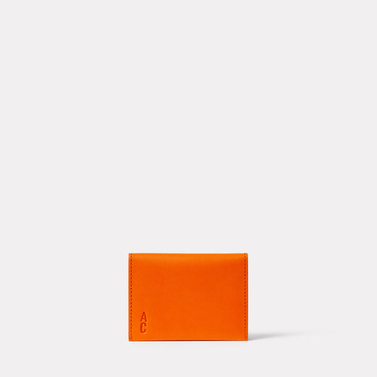 Petra Leather Cardholder in Flame