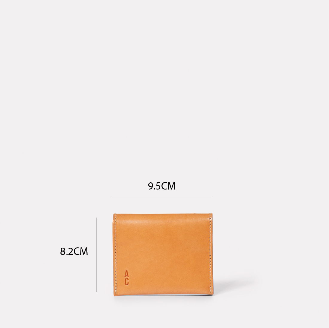 Riley Leather Coin Card Purse in Light Tan