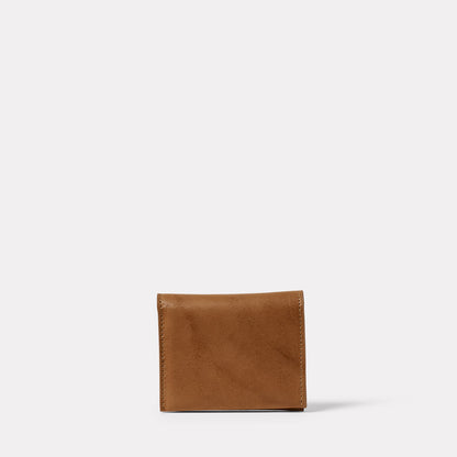 Riley Leather Coin Card Purse in Tan