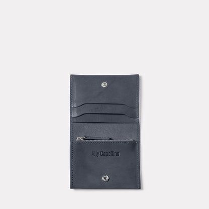 Riley Leather Coin Card Purse in Teal