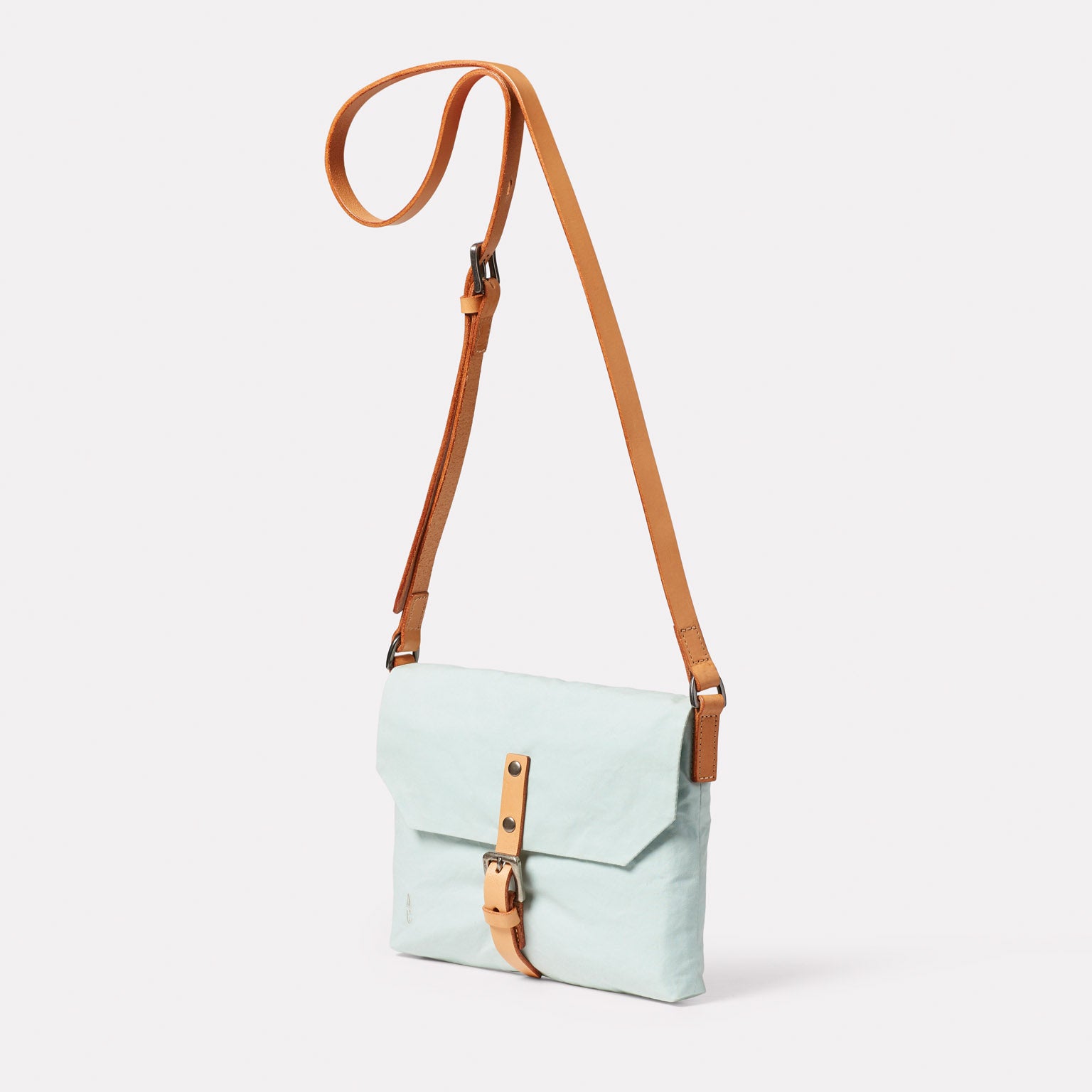 Friday Waxed Cotton Crossbody Bag in Iceberg