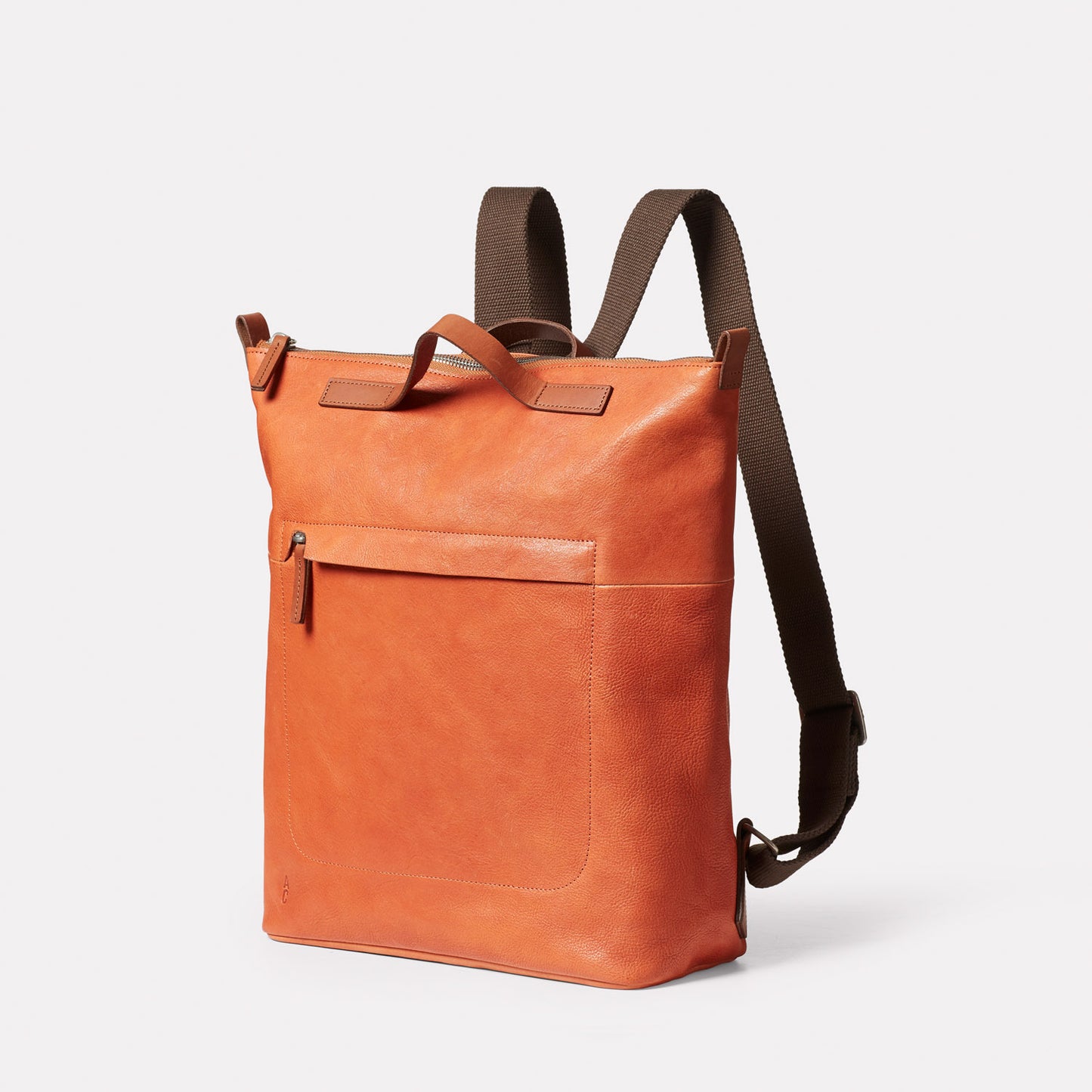 Hoy Mini Calvert Leather Backpack in Brick
