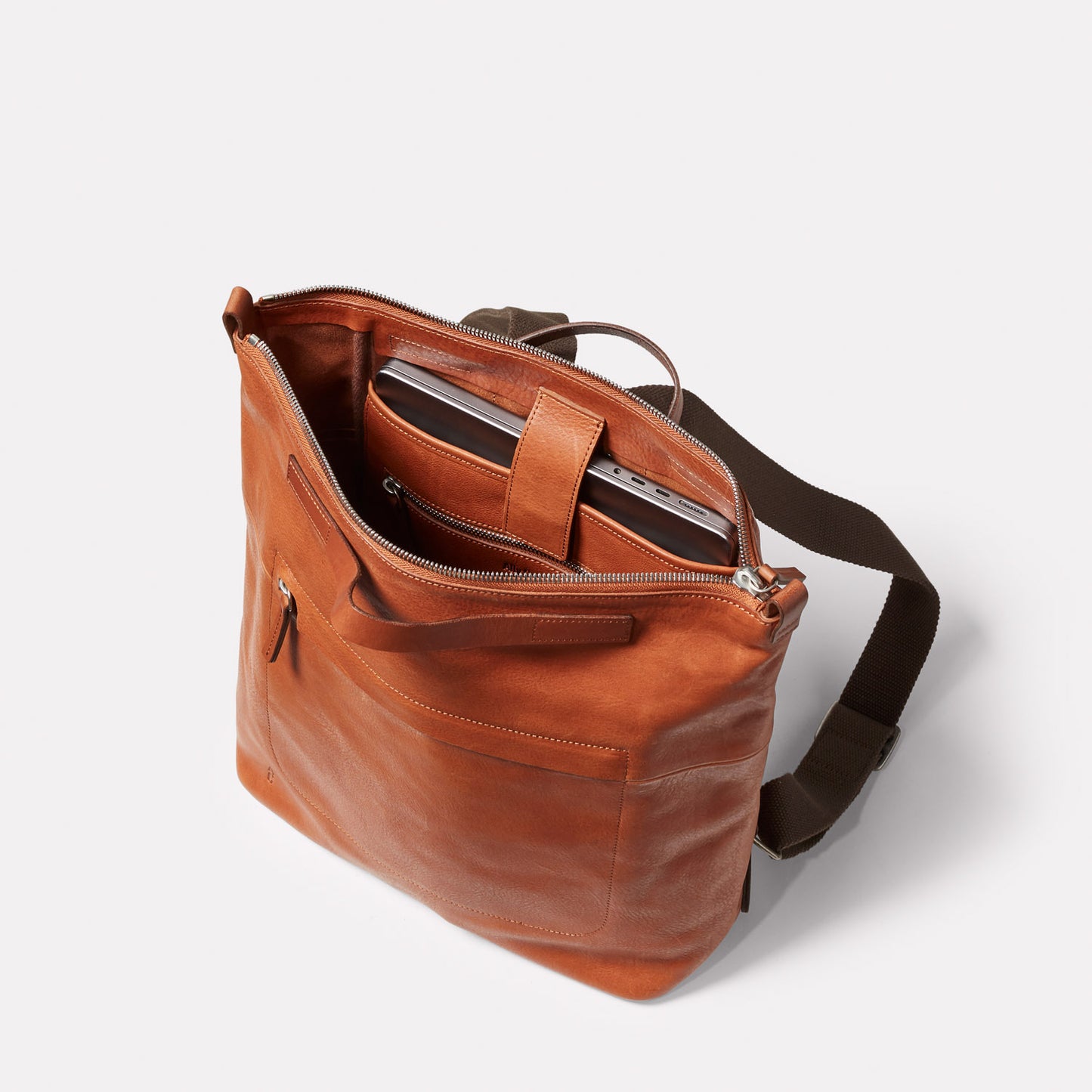 Hoy Mini Calvert Leather Backpack in Tan