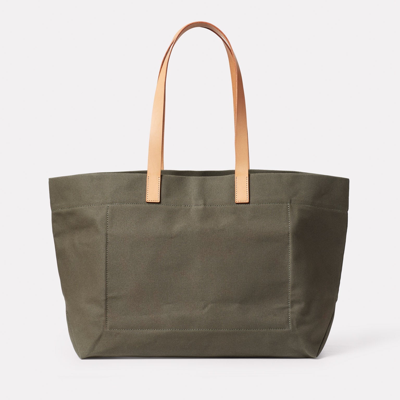 Clement Large Canvas Tote Bag in Olive