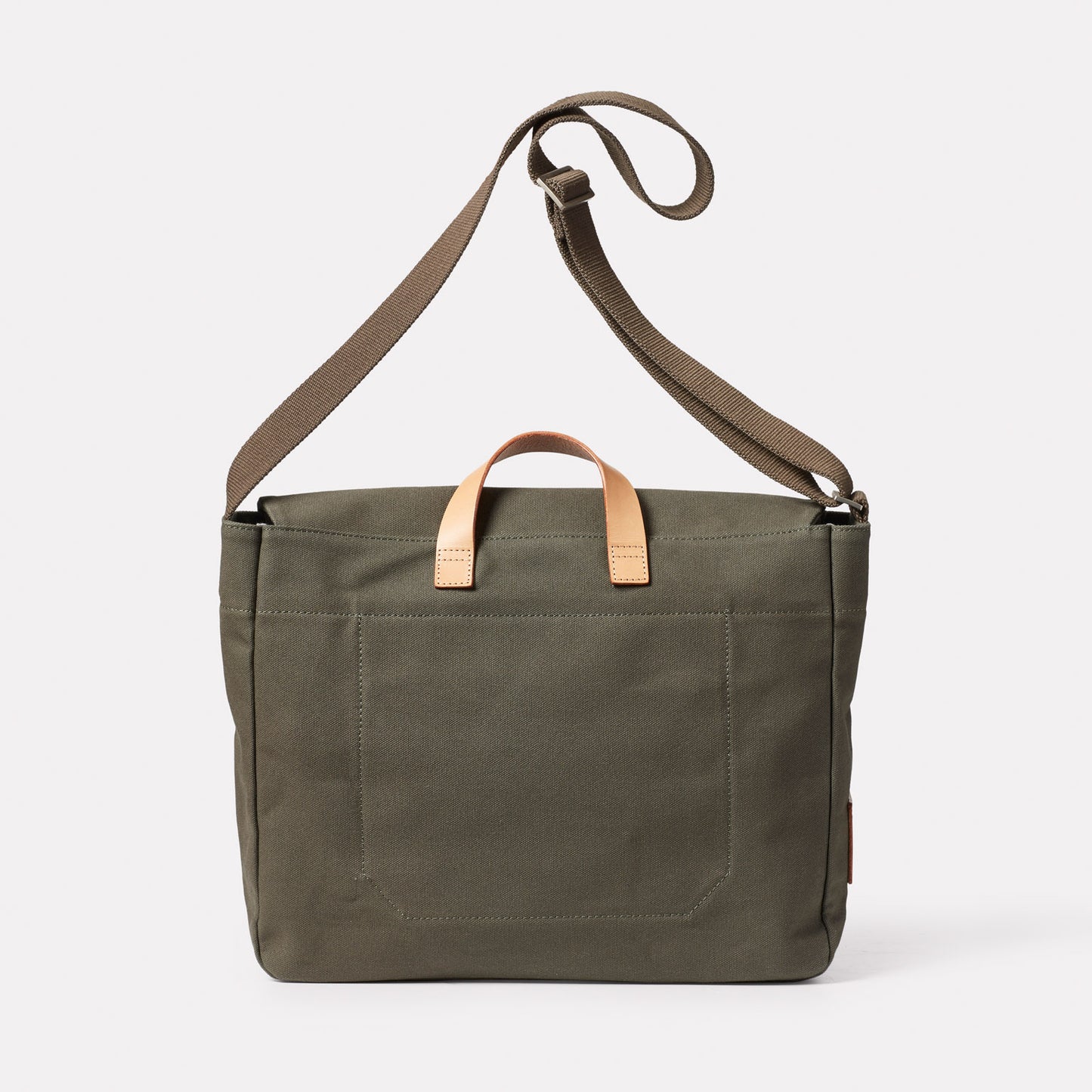 Cable Large Crossbody Satchel Bag in Olive