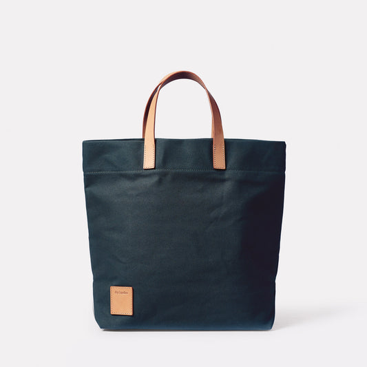 Carter Canvas Tote Bag in Navy