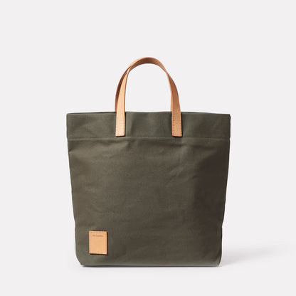 Carter Canvas Tote Bag in Olive