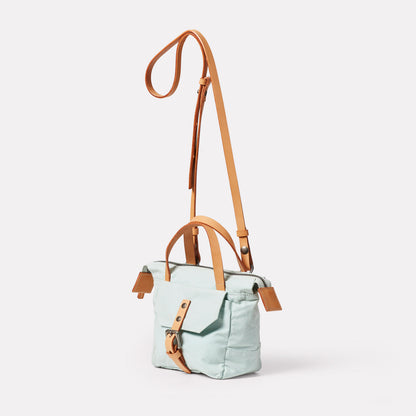 Squat 2.0 Waxed Cotton Mini Crossbody Bag in Iceberg