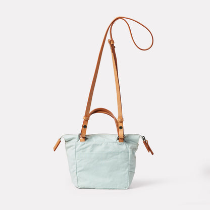 Squat 2.0 Waxed Cotton Mini Crossbody Bag in Iceberg
