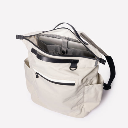 Hoy Travel Cycle Recycled Backpack in Rice