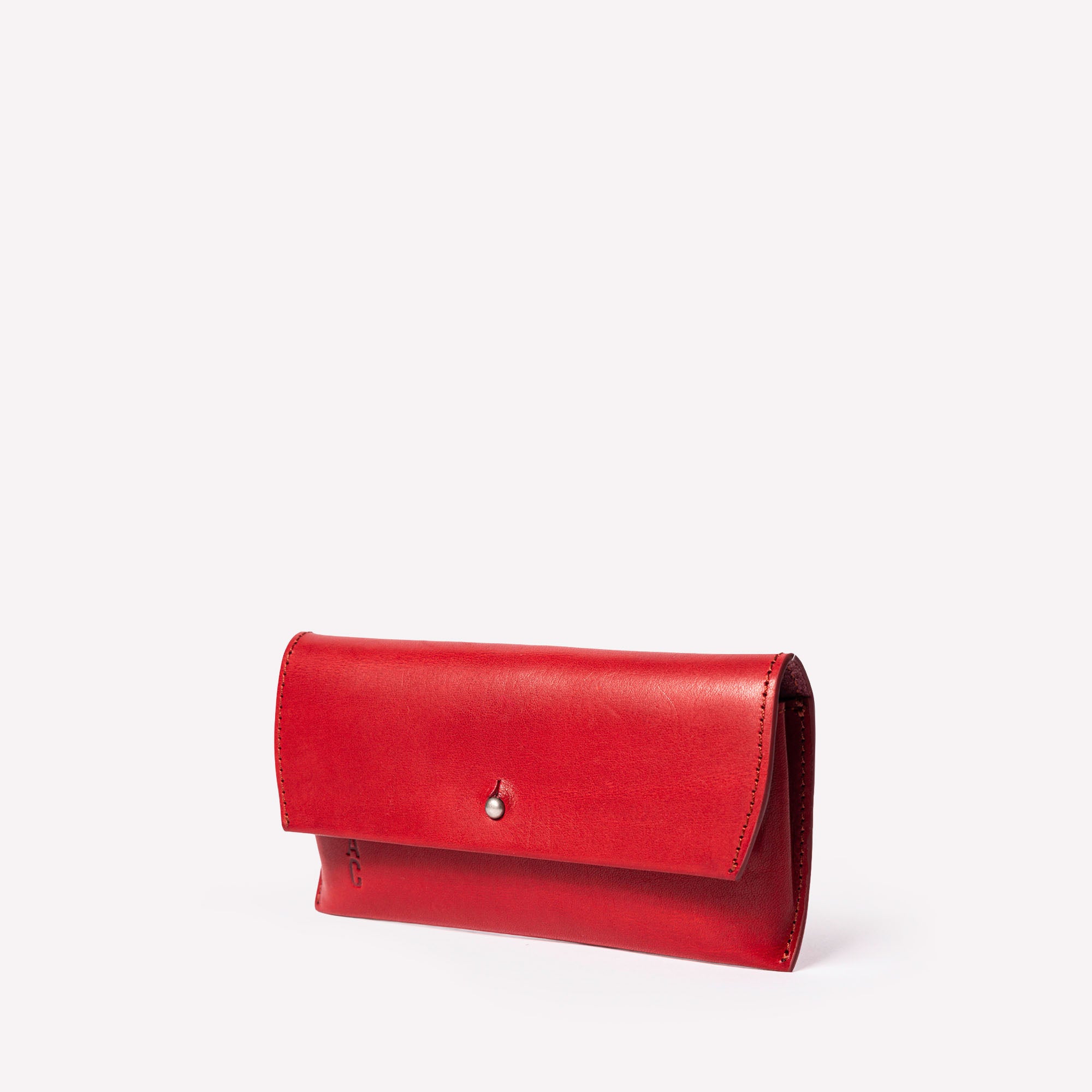 Kit Leather Glasses Case in Berry
