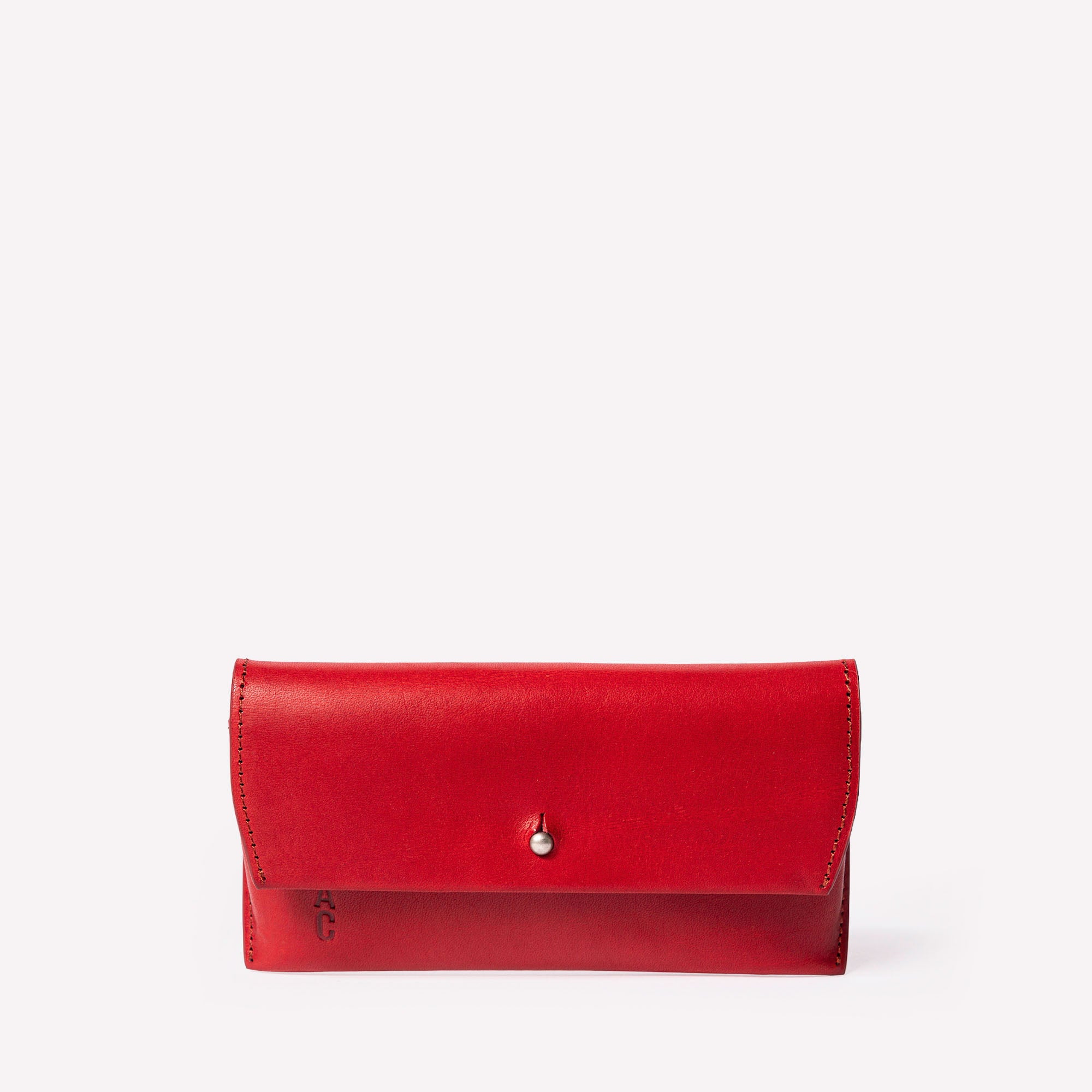 Kit Leather Glasses Case in Berry