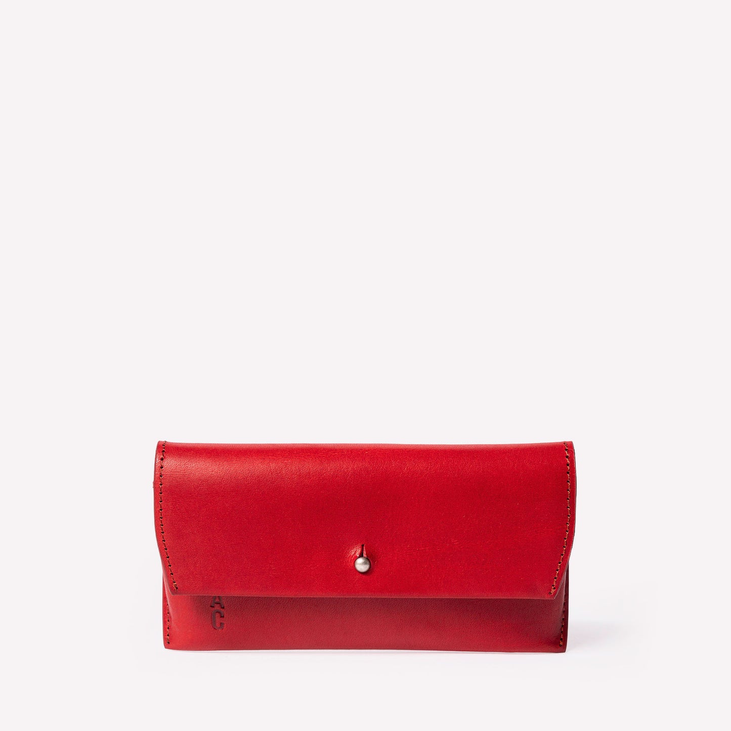 Kit Leather Glasses Case in Berry