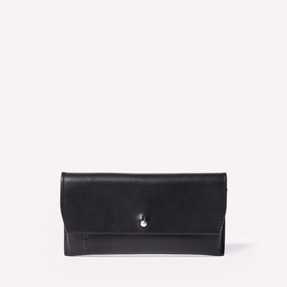 Kit Leather Glasses Case in Black