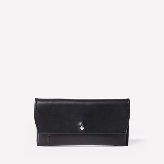 Kit Leather Glasses Case in Black