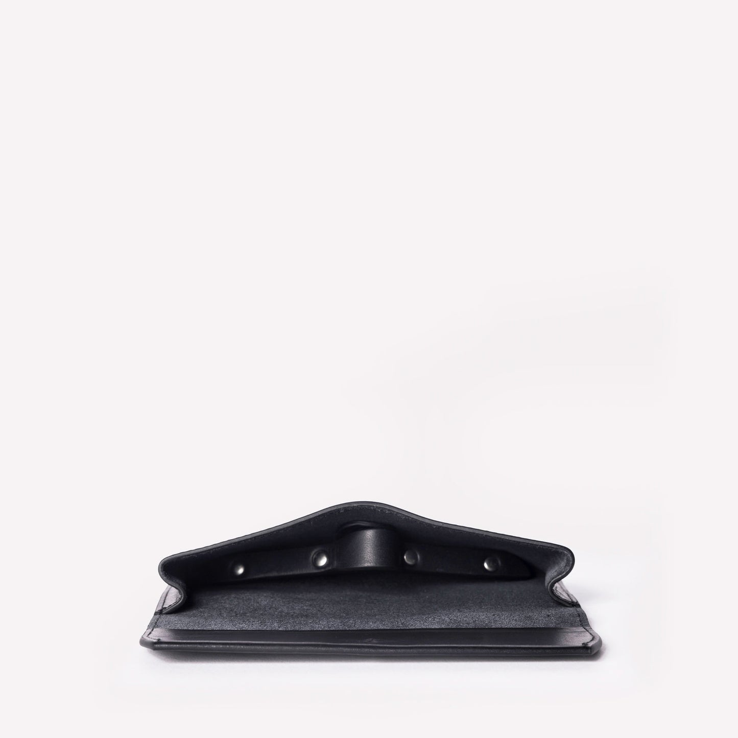 Kit Leather Glasses Case in Black