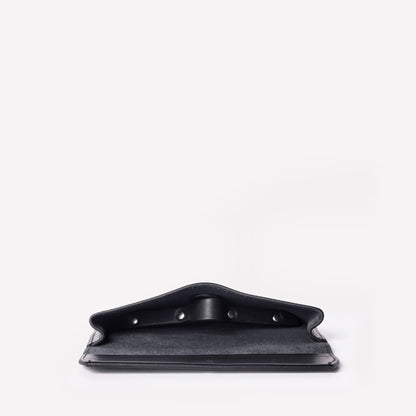 Kit Leather Glasses Case in Black