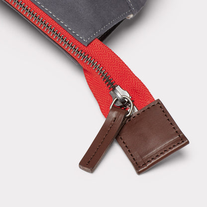 Frank Large Waxed Cotton Backpack in Tarmac