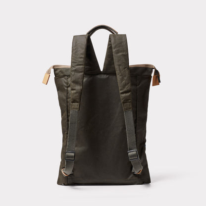 Harry WUW Waxed Cotton Backpack in Brown
