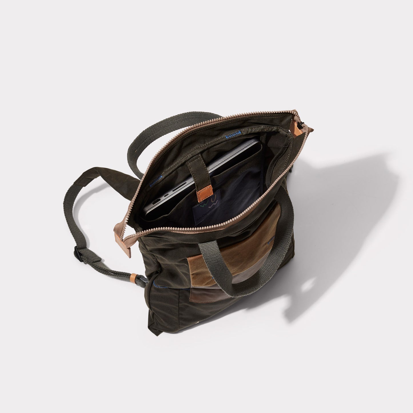 Harry WUW Waxed Cotton Backpack in Brown