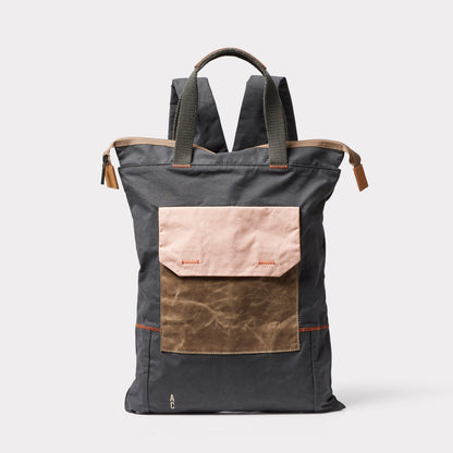Harry WUW Waxed Cotton Backpack in Pink