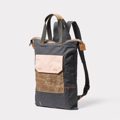 Harry WUW Waxed Cotton Backpack in Pink