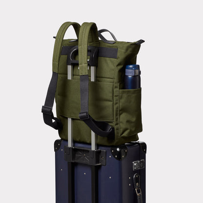 Hoy Travel Cycle Recycled Backpack in Algae