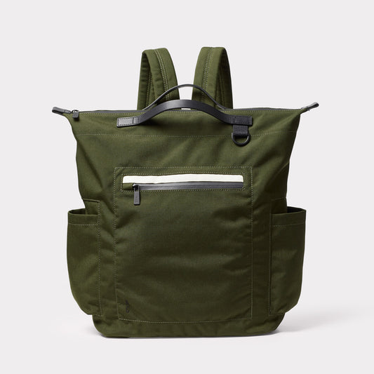 Hoy Travel Cycle Recycled Backpack in Algae
