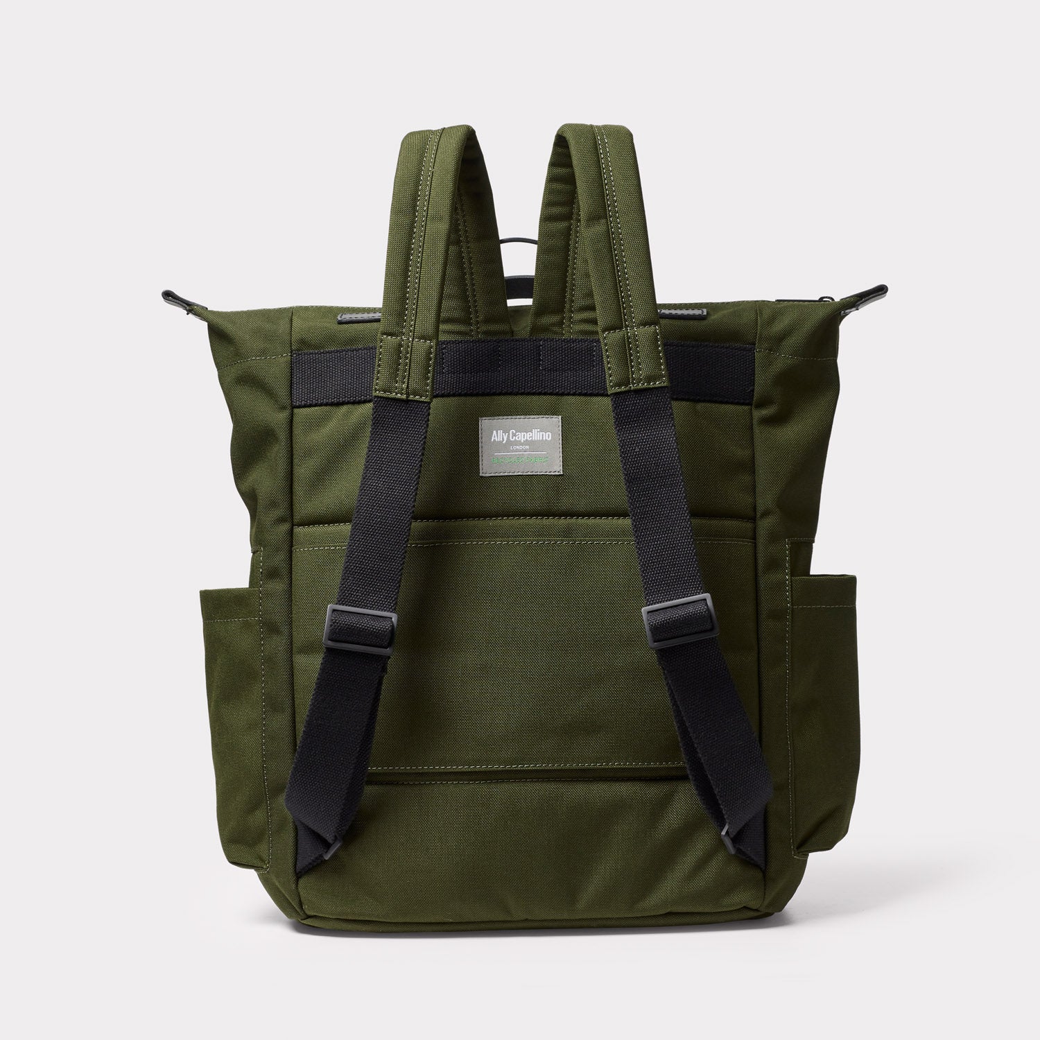 Hoy Travel Cycle Recycled Backpack in Algae