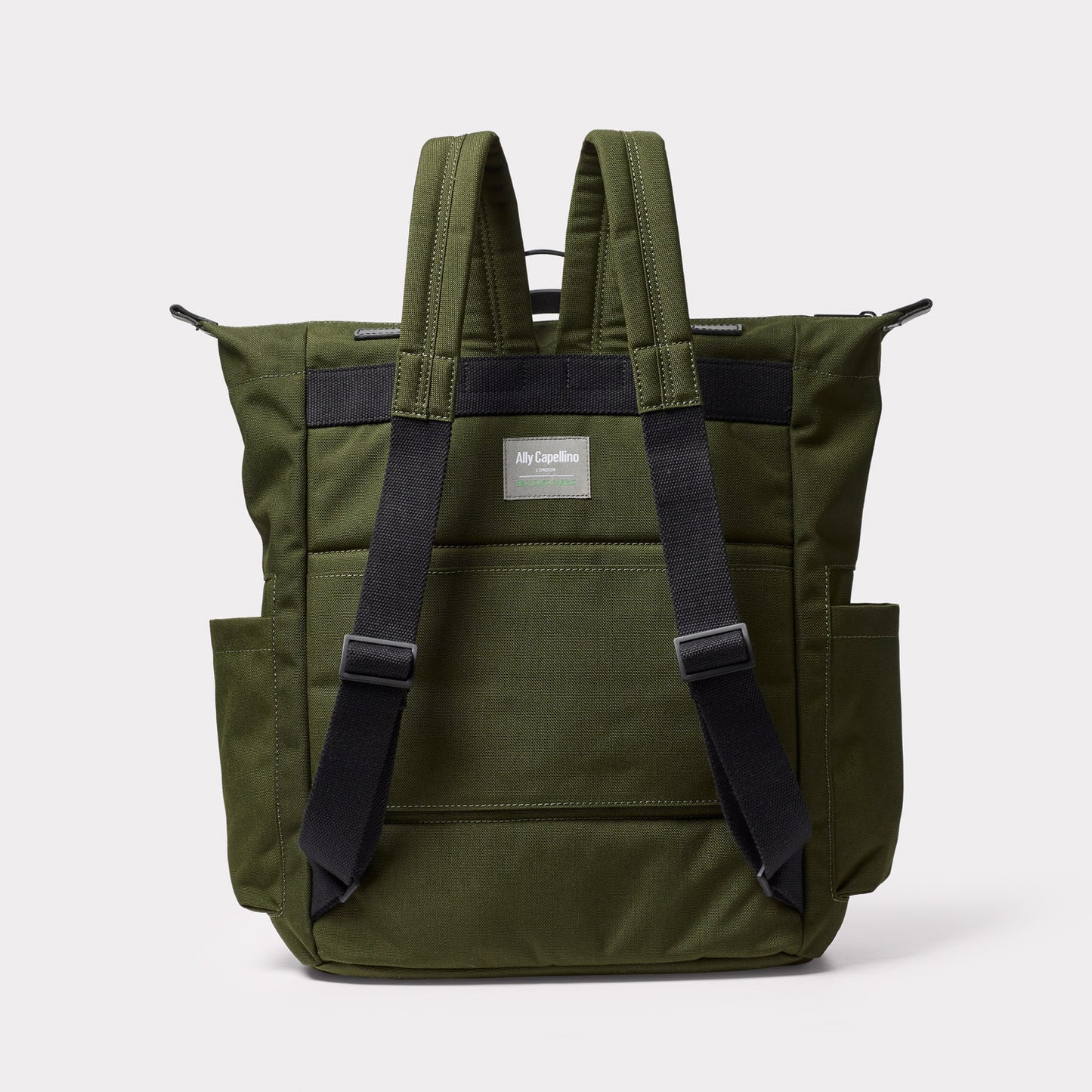 Hoy Travel Cycle Recycled Backpack in Algae